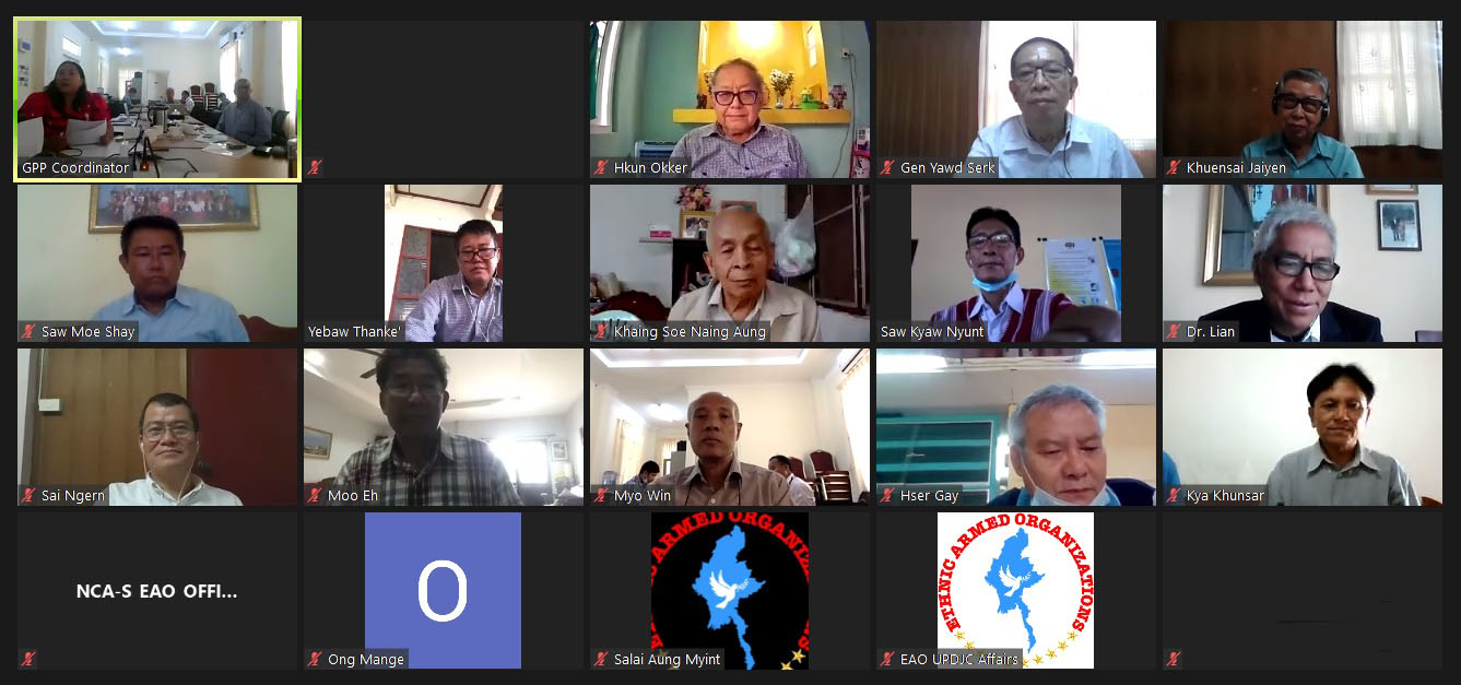 Peace Process Steering Team Meeting (10/ 2020) held in video conference this morning