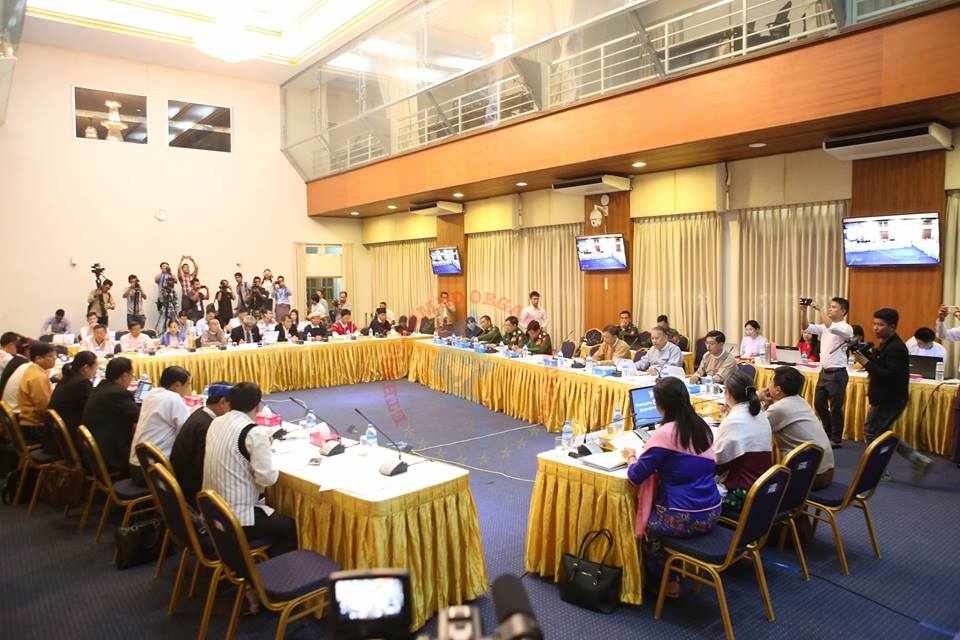 The meeting on Review of Political Dialogue Framework is held in NRPC, Yangon