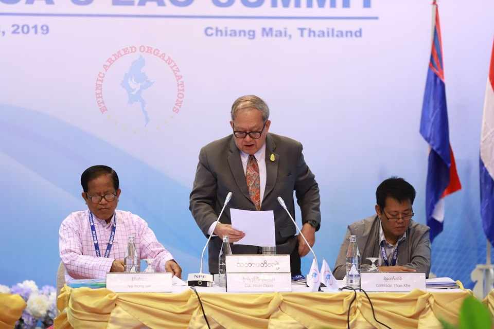 The opening speech of Colonel Khun Okker on Day 4 of 4th NCA-S EAO Summit